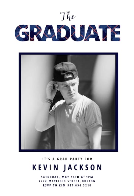 Preppy - Invitación de Graduación