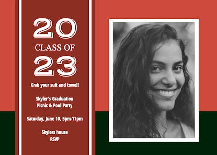 Splashdown - Graduation Party Invitation