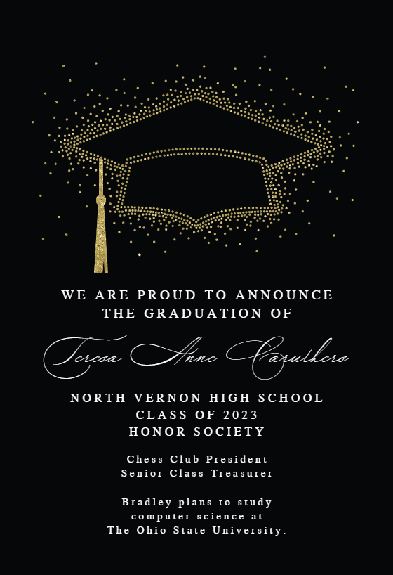 Graduation Announcement Templates (free) 