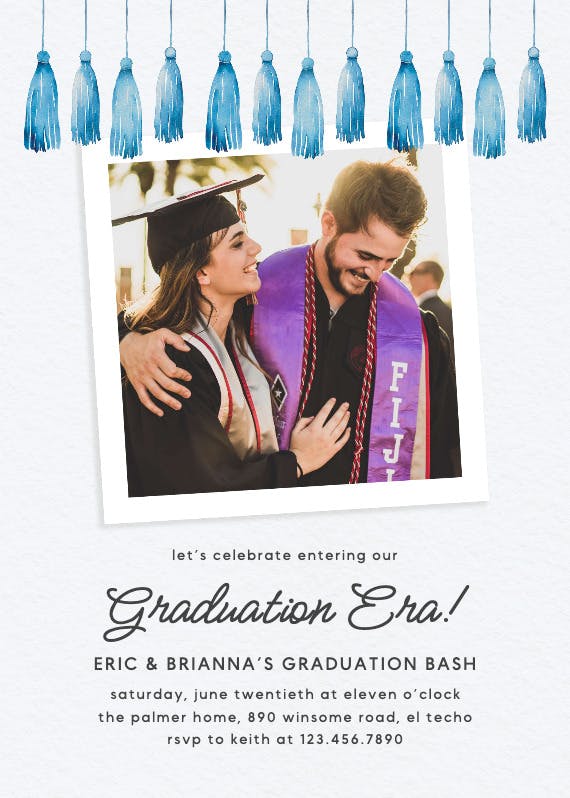 Tassel time - graduation party invitation