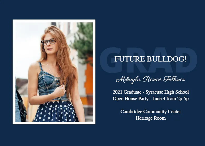 Team spirit - graduation party invitation