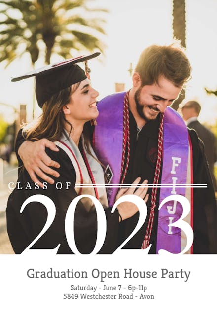 Time to Celebrate - Graduation Party Invitation