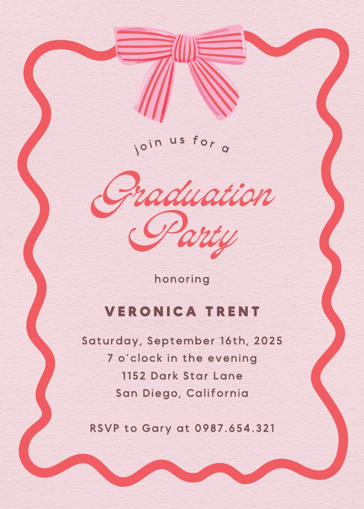 Warmer with you - graduation party invitation