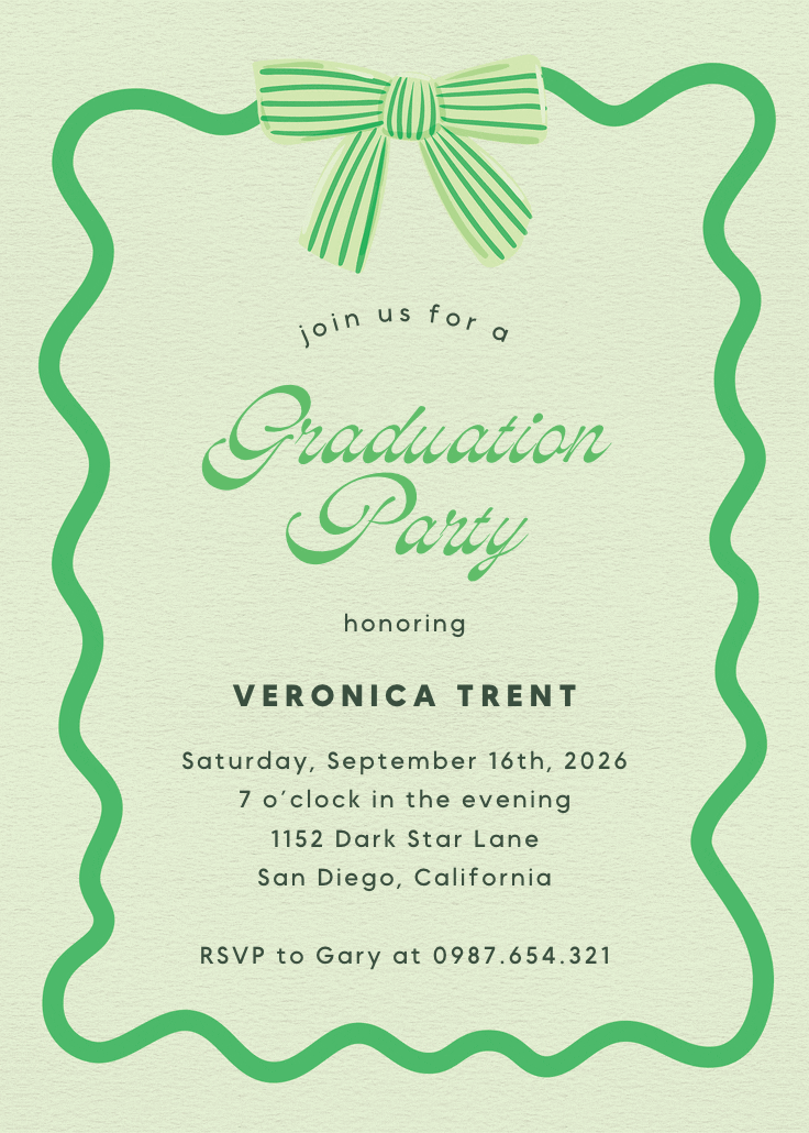 Warmer with you - graduation party invitation
