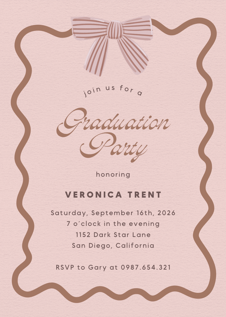 Warmer with you - graduation party invitation