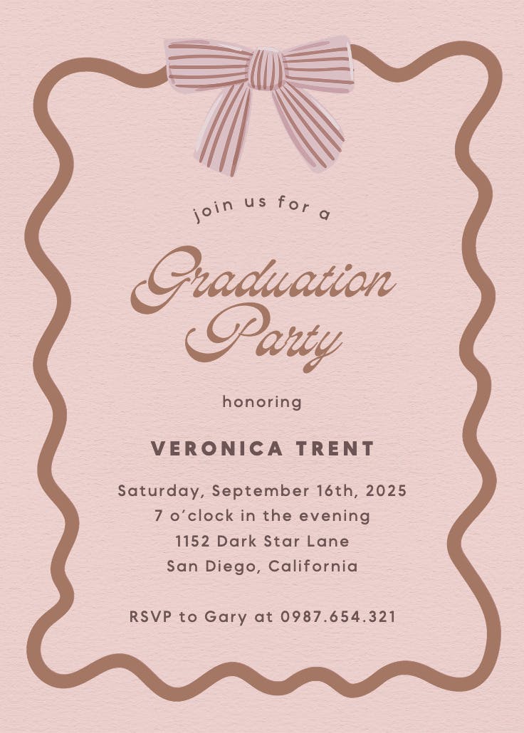 Warmer with you - graduation party invitation