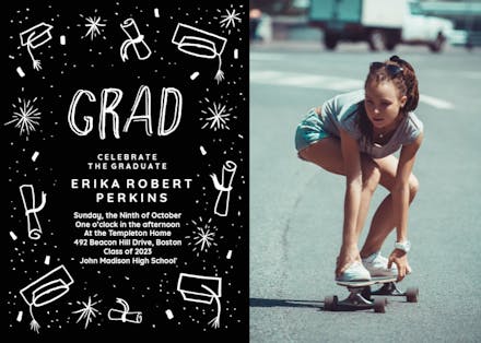 Whimsical grad - Graduation Party Invitation