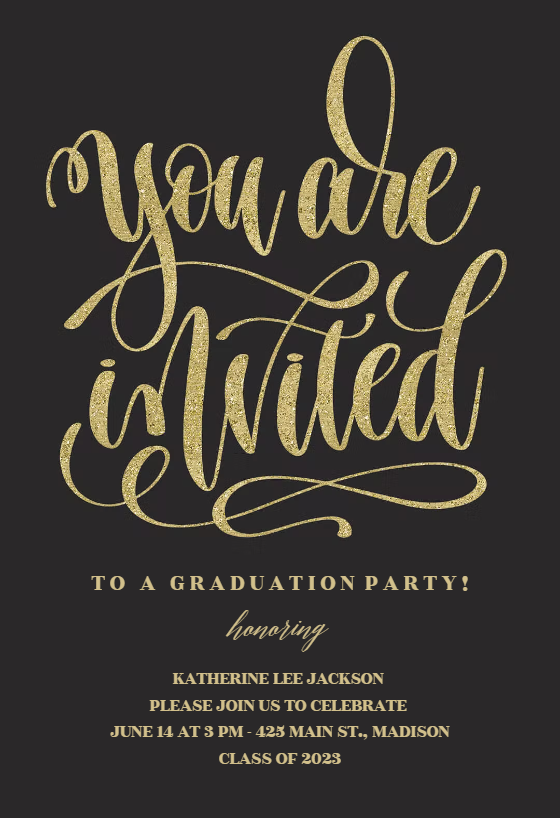 Celebration Circles - Graduation Party Invitation Template (Free ...