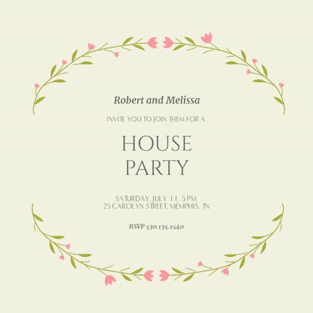 House Party Invitation Templates (Free) | Greetings Island