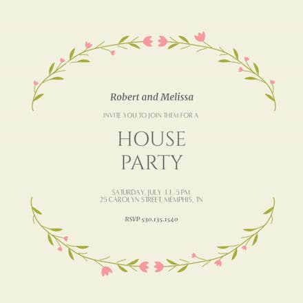 House Party Invitation Templates (Free) | Greetings Island House Party Invitation Templates (Free) | Greetings Island