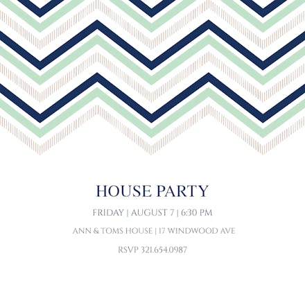Point by Point - House Party Invitation