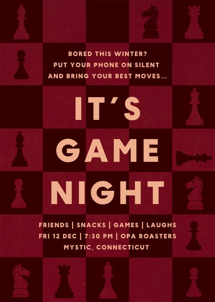 Board bored - invitation