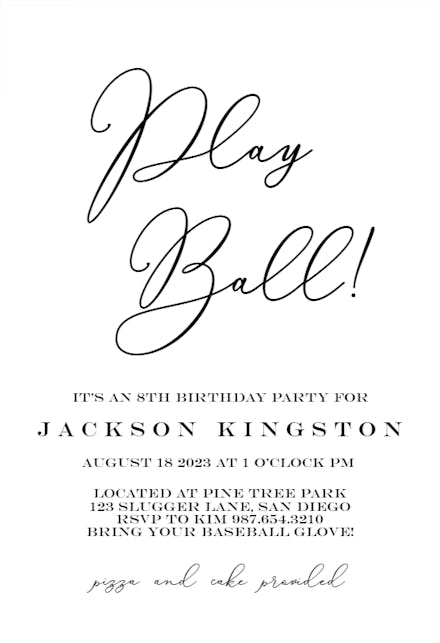 Bold Bellisia - sports & games Invitation