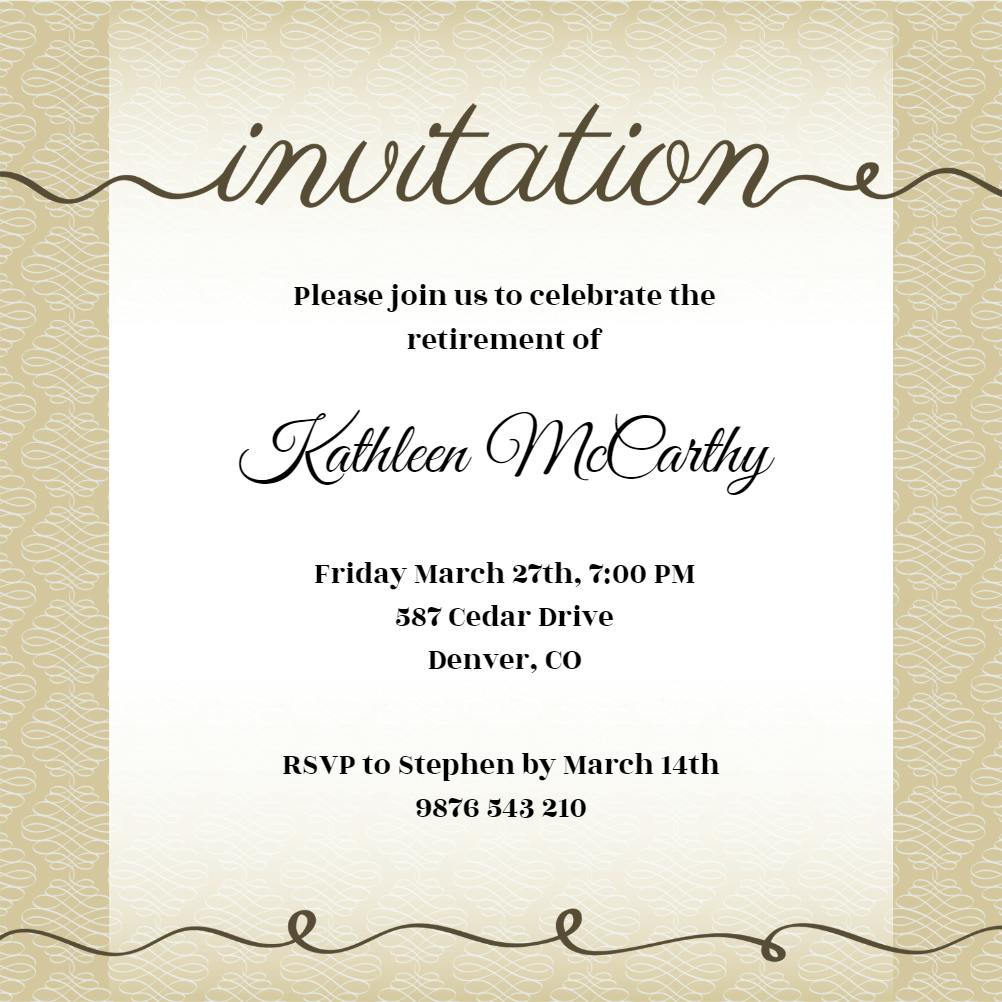 Creative cursive - party invitation