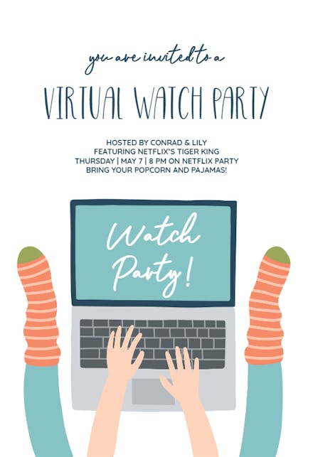 Cute Feet - Party Invitation