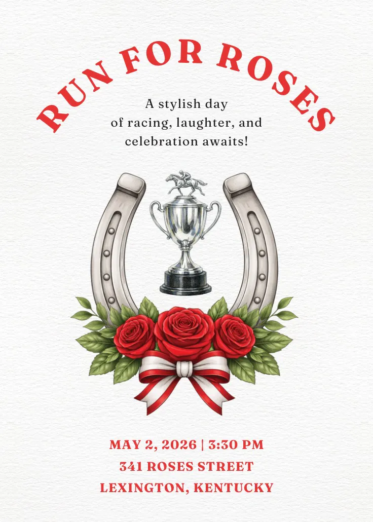 Derby party - invitation sport et jeux