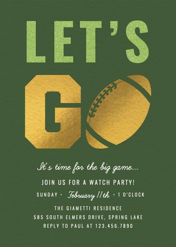 Distressed leather - sports & games invitation