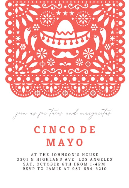 Fiesta Flag - Party Invitation