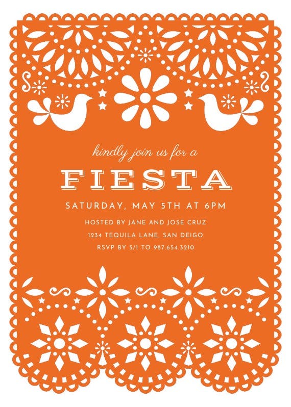 Fiesta party -  invitation template