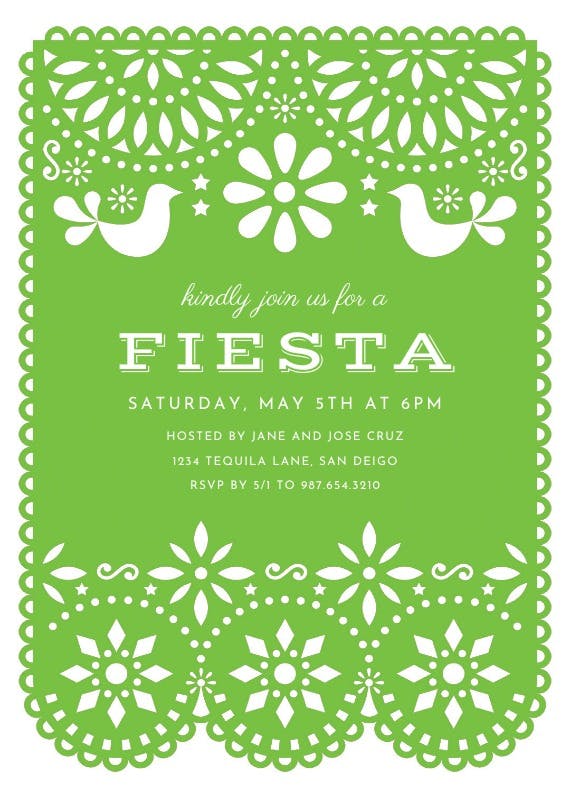 Fiesta party - retirement & farewell party invitation