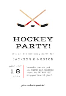 Hockey Invitation Templates Free 9