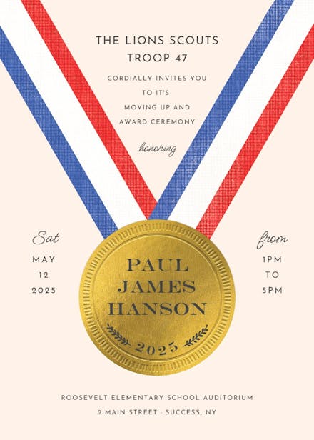 Mini mvp - sports & games invitation