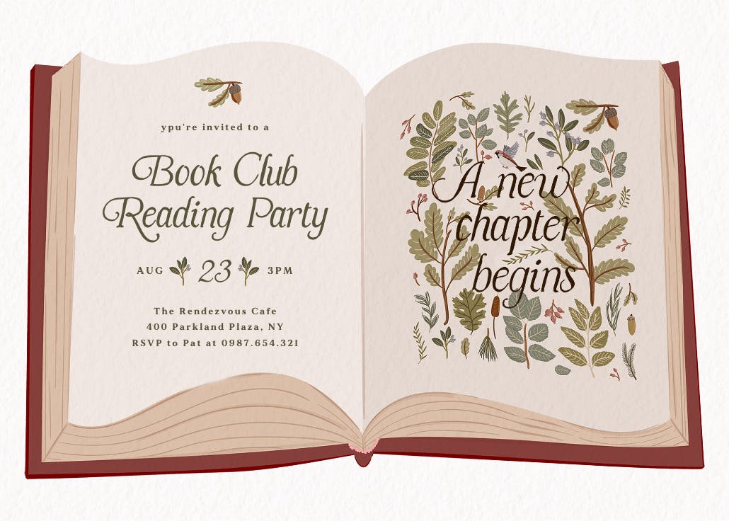 Once upon a time - party invitation