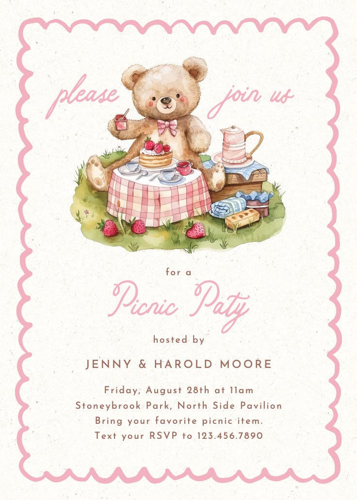 Picnic for all - invitation