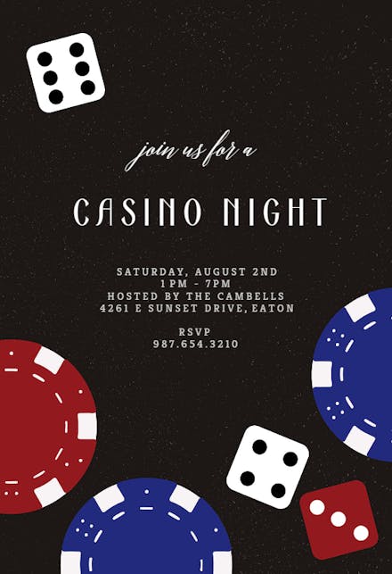 Roll The Dice - sports & games Invitation