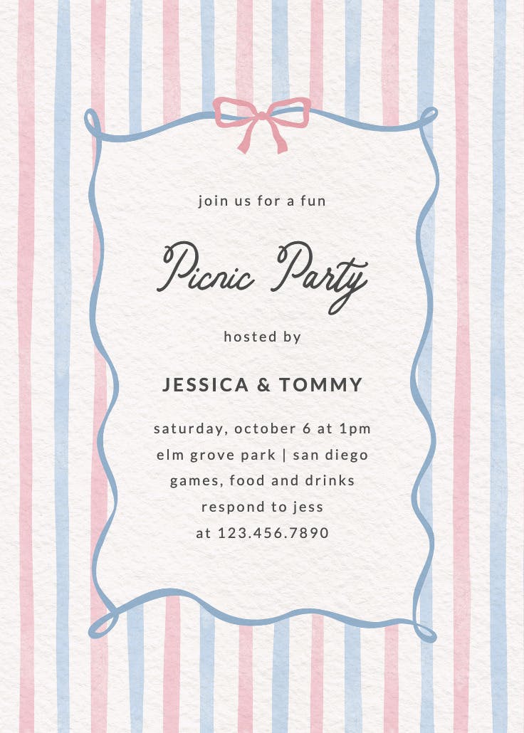 Simple duo tone - printable party invitation