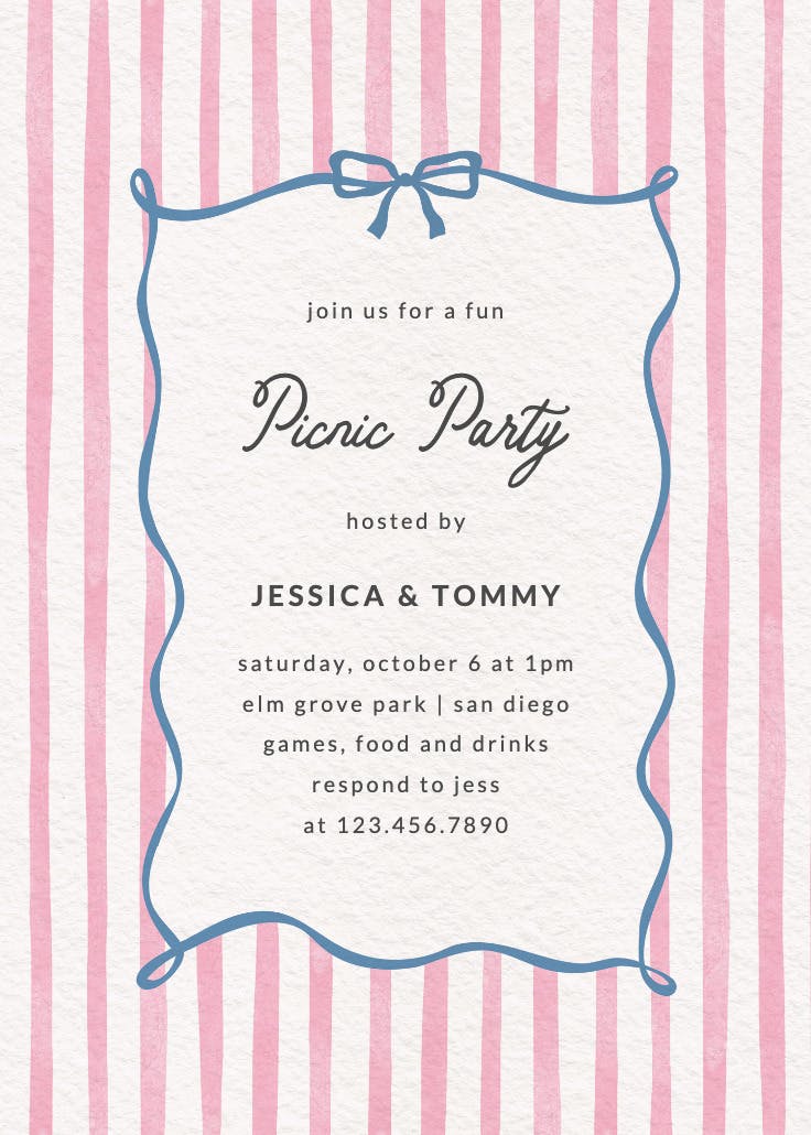 Simple duo tone - printable party invitation