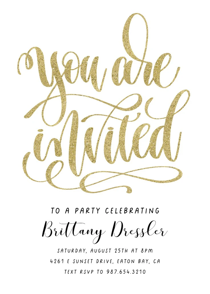 You Are Invited - Party Invitation Template (Free) | Greetings Island