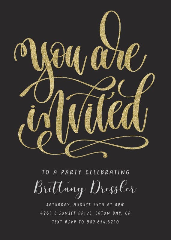 You Are Invited - Party Invitation Template (Free) | Greetings Island