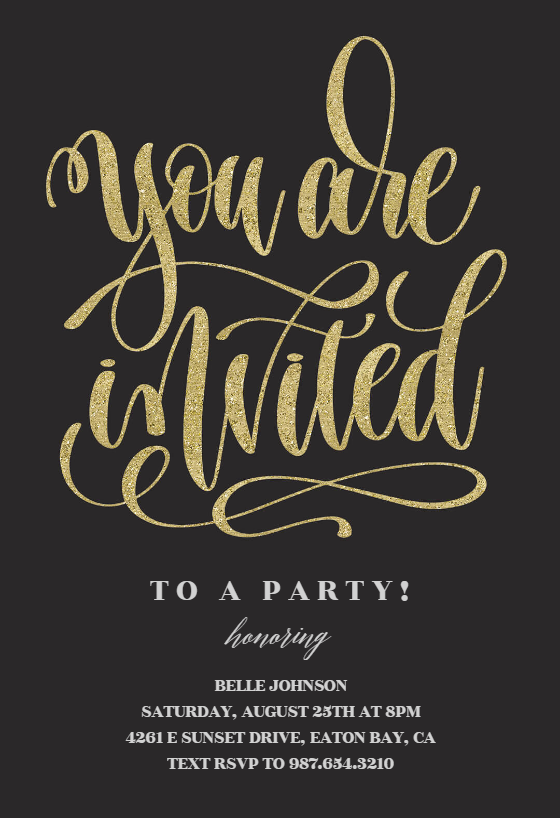 You Are Invited - Party Invitation Template (Free) | Greetings Island