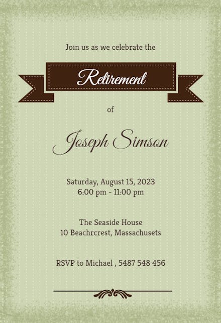 Retirement & Farewell Party Invitation Templates (Free) | Greetings Island Retirement & Farewell Party Invitation Templates (Free) | Greetings Island