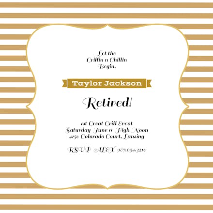 Finish Lines - Retirement & Farewell Party Invitation