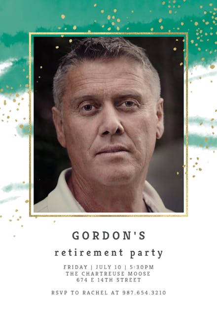 Fresh & Fancy - Retirement & Farewell Party Invitation