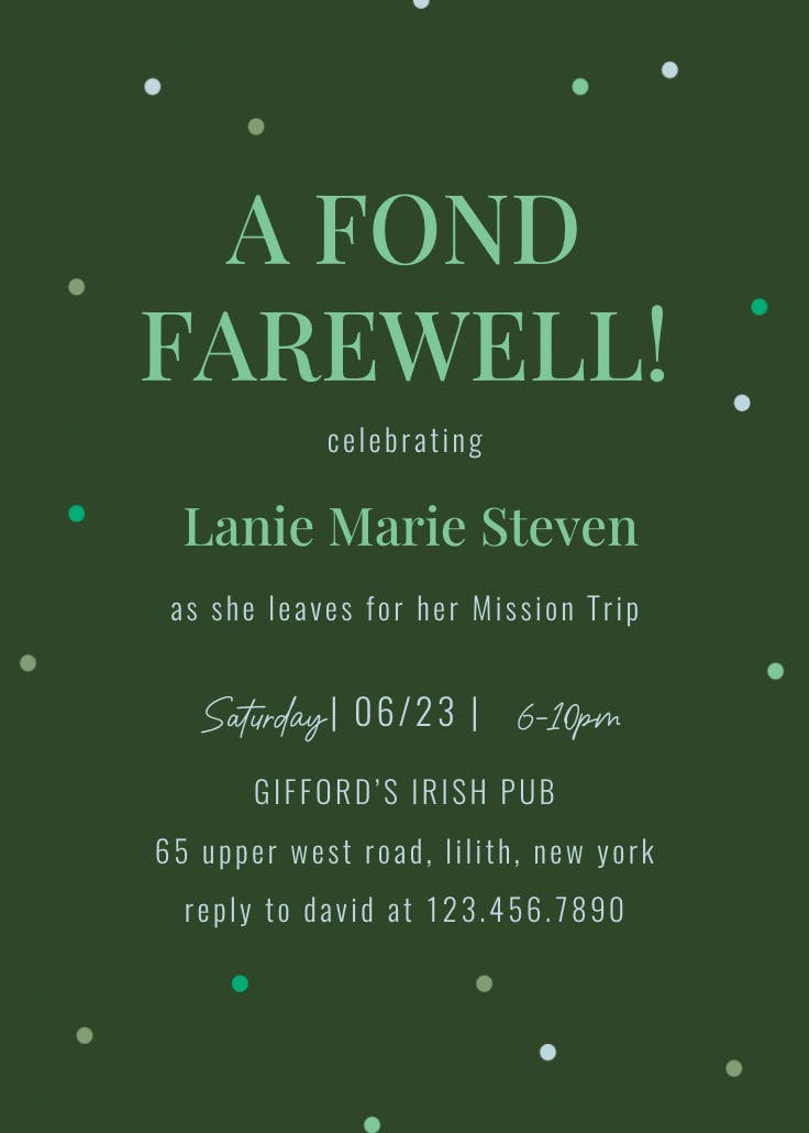 Good things ahead - printable party invitation