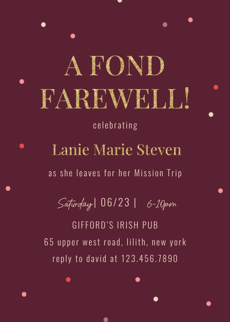 Good things ahead - printable party invitation