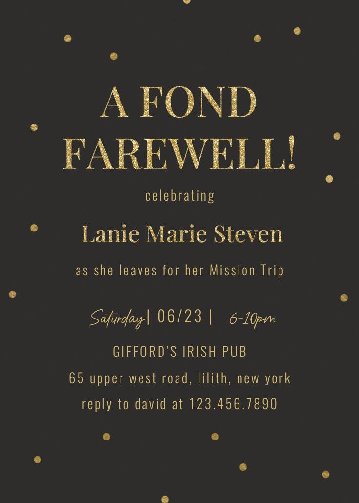 Good things ahead - printable party invitation