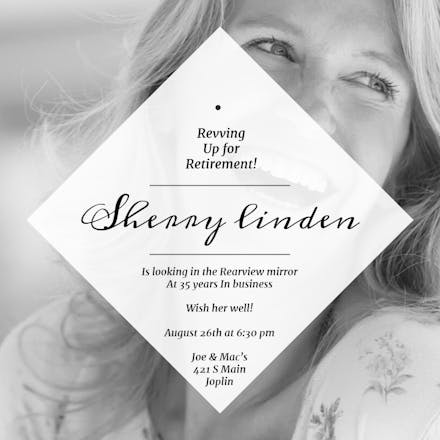 Honored Guest - Retirement & Farewell Party Invitation