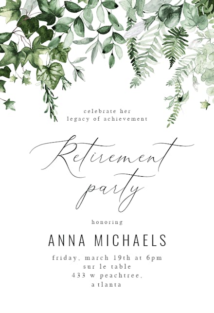Retirement & Farewell Party Invitation Templates (Free) | Greetings Island Retirement & Farewell Party Invitation Templates (Free) | Greetings Island