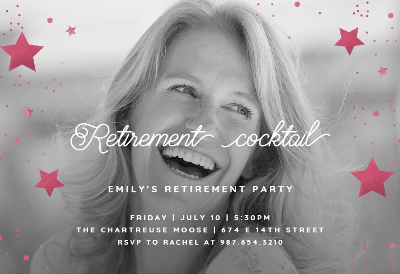 Let’s roll! - retirement & farewell party invitation