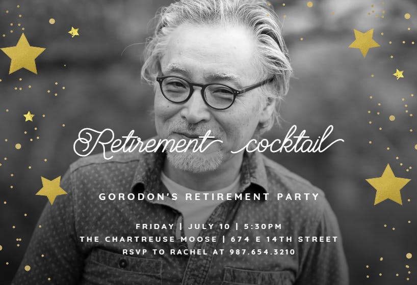 Let’s roll! - retirement & farewell party invitation