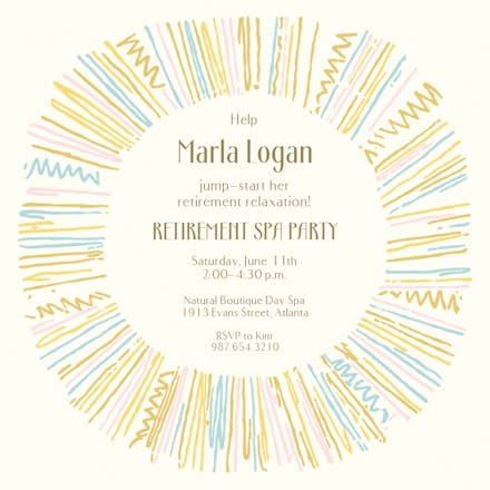 New Day - Retirement & Farewell Party Invitation