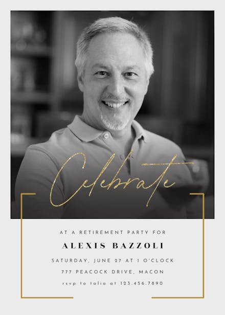 New era - retirement & farewell party invitation