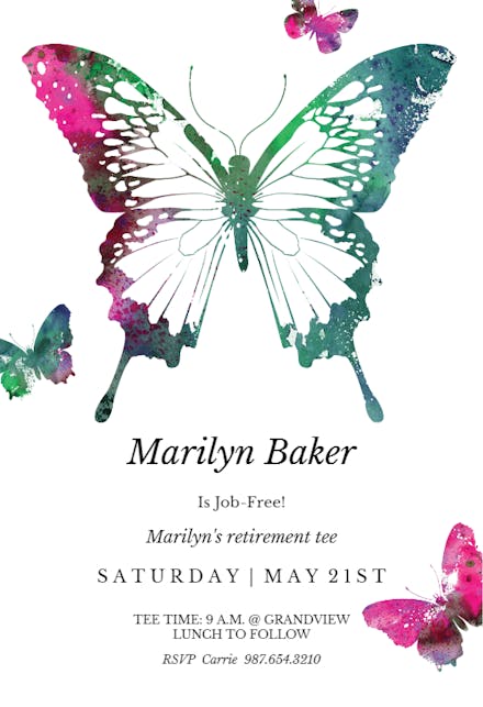 New Perspective - Retirement & Farewell Party Invitation