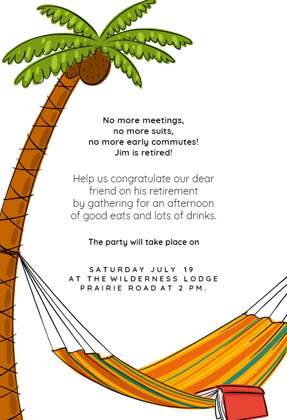 No More Meetings - Free Retirement & Farewell Party 