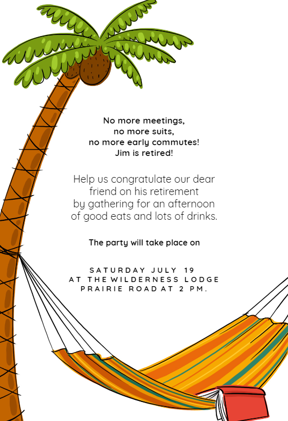 No More Meetings - Retirement & Farewell Party Invitation ...