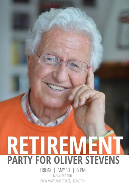 Parting Shot - Retirement & Farewell Party Invitation